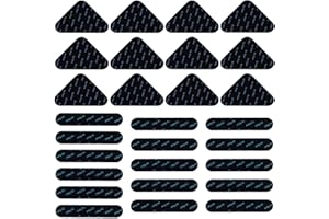 Leogony 28 Pcs Rug Grips for Laminate Wooden Floors, Washable Reusable Anti Slip Carpet Stickers for All Kinds Carpet