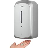 AIKE 1000ml Automatic Wall Soap Dispenser, Tamper Resistant Design for Commercial Public Use, AK1226S