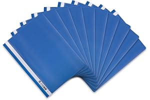 ‎OXFORD Oxford Schnellhefter A4, aus Kunststoff, blau, 10 Stück