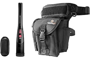 ProtectorTech Pinpointer Set con Borsa Marsupio - Portatile Metal Detector e Multiuso Pouch per Tesoro -Professionale Pinpointer Rileva Oro, Argento, Rame, Monete, Gioielli
