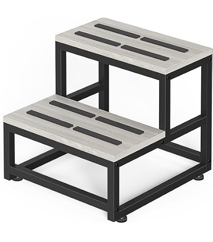 Sgabello Con Gradino In Plastica, Pratica Sedia Con Scaletta A Due Gradini 88959176