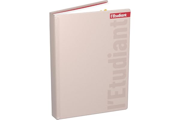 L'ETUDIANT Agenda Scolaire 2025 2026 Couverture ouatinée effet métalisé 15x21cm journalier - Rose