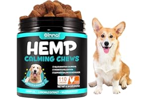 TailaiMei Calming Chews for Dogs,Dog Calming Treats,110 Soft Dog Calming Treats Chicken Flavor, Dog Anxiety Relief,Storms,Barking, Chewing