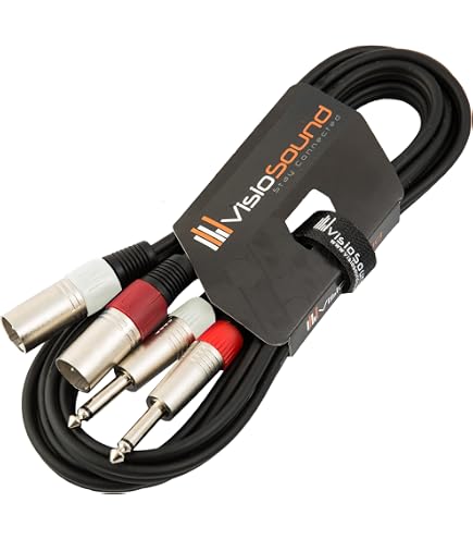 Câble Audio Stagg STC3CMXF - RCA Mâle Vers XLR Femelle - 3m Noir - Qualité Pro