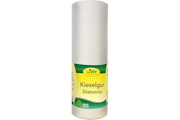 cdVet Kieselgur 250 g - Chien, Chat, Oiseau, Petits Animaux - Aide au séchage, Fixation de l'humidité, Fixe Les excréments de puces et d'acariens, Hygiène Stable, Climat Stable, Algue diatomée