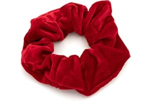 Colours & Beauty – Coleteros Terciopelo Mujer | Scrunchies Suave Terciopelo | Goma Rojo Pelo Mujer | Accesorios Cabello Mujeres y Niñas | Lazos Para El Cabello