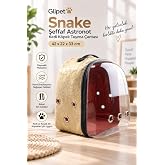 Glipet Snake Şeffaf Astronot Kedi K&ouml;pek Taşıma &Ccedil;antası 42x22x33 Cm Sarı