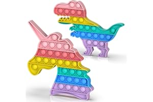 TIPSENCH 【2 Packs】Fidget Toy Pack,Silicone Push Pop Bubble, Squishy Popper Squeeze Sensory, Anti Stress Reliever,Poppet Anti-Anxiety Autism Special Needs Emotion Restore