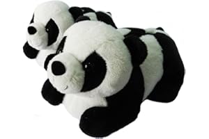 ONMYGOGO 3D nowość kapcie dla kobiet mężczyzn i dzieci, zimowe futrzane zwierzę, panda, niedźwiedź, kapcie