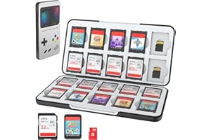 HEIYING Custodia per schede di memoria per giochi Nintendo Switch o schede SD. Custodia per giochi Switch per 20 schede SD/Switch Game Cards e 20 schede Micro SD.