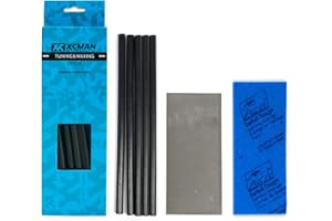 XCMAN Alpine Freeride - Kit de reparación de Base de esquí y Snowboard Ptex: 5 ptex, raspador de Metal, Esponja de Lijado