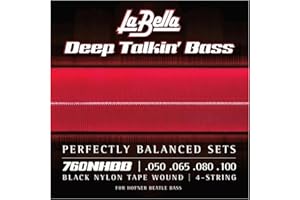La Bella 760NHBB Beatle Bass bl, 050/100