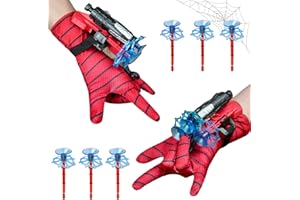 ENAIAH 2 Set Gant de Lanceur Spiderman, Gants de Lanceur Gant de Cosplay en Plastique pour Enfants Jouets de Poignet Lanceur de Héros, pour la fête de Cosplay, Jouets éducatifs pour Enfants (A)