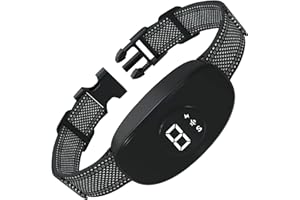 Beoankit Collier Anti Aboiement pour Chiens,Collier Automatique avec 8 Niveaux de Sensibilité,0-8 Niveaux de Modes Vibration, Choc Électrique et Son,Résistant à l'eau IP67 et Rechargeable