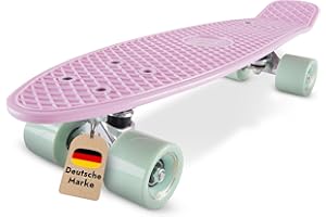 ‎BIKESTAR BIKESTAR Vintage Retro Cruiser Skateboard 60mm für Kinder und Erwachsene auch Anfänger ab ca. 6-8 Jahre |