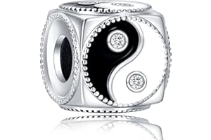 H.ZHENYUE Charm 925 Perles En Argent Sterling Cartoon Animal Mom Heart,Breloque Compatible pour Européen Bracelets & Collier,fête des mères Anniversaire Cadeau de Bijoux de Noël pour les Filles