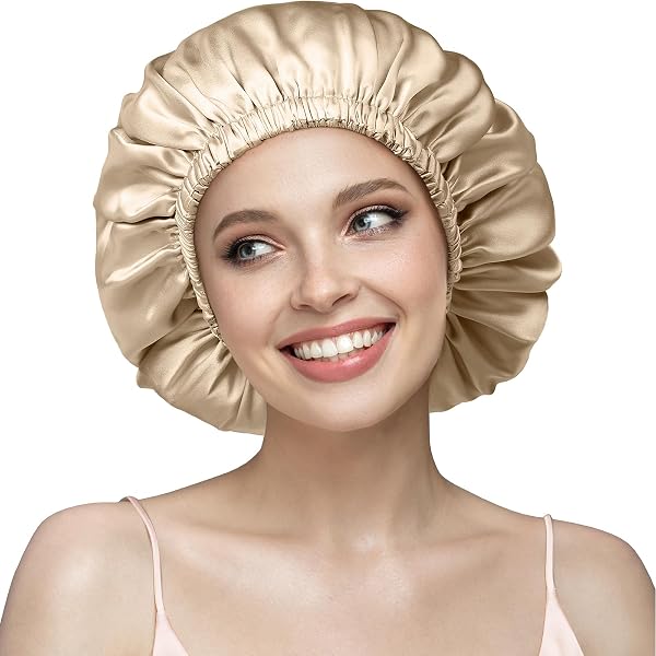 Bonnet De Nuit En Soie De Mûrier 22 Mommes - Pour Cheveux Longs, Bouclés, Frisés | Réduit Frisottis Et Casse | 4 Tailles Au Choix (32 à 80 Cm) - 6