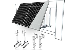Sovinar Balkonkraftwerk Halterung – Stabile Befestigung für Solarpanele auf Balkongeländern | Anpassbarer Neigungswinkel 0° & 10-30° | Montagekit inklusive (0% MwSt. nach §12 Abs. 3 UStG)