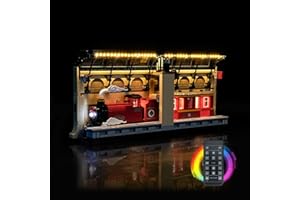 BRICKBLING Kit de luz de mando a distancia compatible con Lego Book Nook: Hogwarts Express 76450 (no modelo), juego de iluminación LED compatible con Lego Book Nook: Hogwarts Express Creative Toys