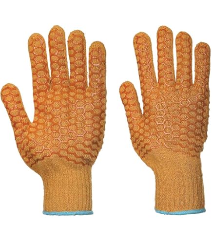 Galeton Criss-Cross Tacky Grip Coated String Knit Gloves - View #5