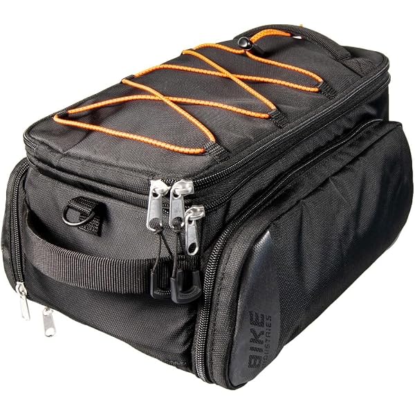 KTM Gep?cktr?ger Tasche Fahrrad Tasche schwarz/orange Racktime 'Snapit' Sport & Freizeit