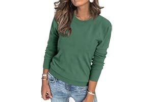 Arach&Cloz Womens Jumpers UK Short Long Sleeve Crew Neck Ladies Knitted Tops Casual Dressy Sweater