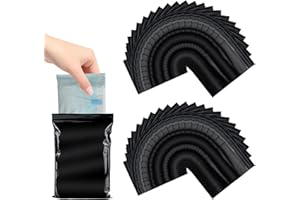 HALIT Sanitary Disposal Bags, 120 Pcs Period Bag, Balck Tampon Disposal Bags, Personal Self-Sealing Sanitary Bag for School Pad Ideal for Hiking, Protected Women's Privacy