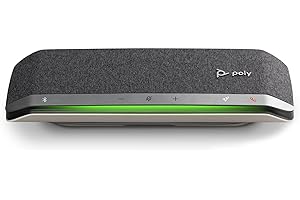 Poly Sync 40, Vivavoce per Conferenze Senza Filo, Connessione Bluetooth 5.1, USB-A e USB-C, Audio con Riduzione Rumore ed Eco, Autonomia 30 Ore, Compatibile con Windows 10 e macOS, Nero