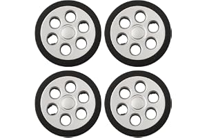 Tyst resväska reparationshjul 55 mm för skadade rullar | Stark plastkonstruktion, svart finish, lätt vikt, ersätter trasiga h