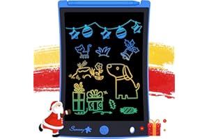 Sunany lcd Writing Tablet Colorful Screen Electronic Writing Drawing Board Doodle Board Drawing Tablet Gift for Kids and Adults at Home School and Office 8.5inch (Multicolor blue)