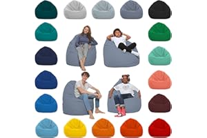 HOMEIDEAL Coussins de sol Homeldeal pouf XXl pour adultes et enfants - adaptés pour les jeux ou la détente - à l'intérieur et l'extérieur car il est imperméable de haute qualité, couleur:Anthracite, Taille:XXXL