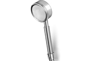 AOKKR Soffione Doccia Alta Pressione, Risparmio Idrico Doccia Soffione a Mano, Telefoni Doccino in Acciaio Inox, Facile da Installare e Pulire, Compatibile Doccia per Bagno