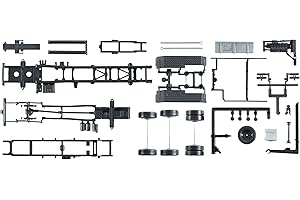 herpa 084260 - Châssis de Camion TGX Euro 6 mâle avec Train de roulement