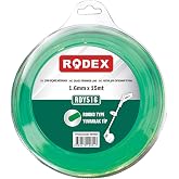 Rodex RDY516 Misina Motorlu Tırpan Yuvarlak Misina 1.6 mm 15 Metre Yeşil
