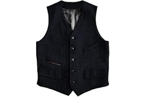 Solovedress Gilet in lana formale Regular Fit gilet tuta gilet per matrimonio Groomsmen