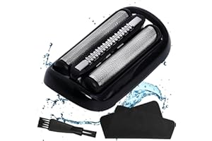 TDWE Pièce De Rechange pour Rasoir Serie 5,Tete de Rasoir 53B Easyshave Grille Rasoir électrique Compatible avec les Rasoirs Braun Serie 5 Shaver Les Rasoirs Series 5 et 6 Face Homme Clean and Renew 73S