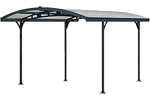 Canopia by Palram Carport Atlas 14.2m² en polycarbonate, Aluminium robuste et antirouille protection de la voiture contre la lumière du soleil