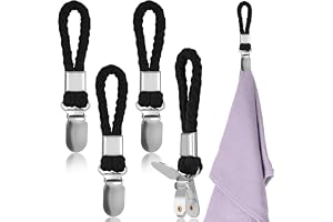 SHENLIU 4 stycken handduksklämmor, svarta handduksklämmor, handduksklämmor med slingor, handdukshängare utan sömnad, handduksklämma handdukshängare för upphängning av hus, skåp och badrum