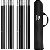 Unigear Tarp Poles telescopic set of 2, Aluminum pole for tarp, tent, awning, camping, adjustable from 40cm-240cm
