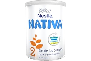 Nestlé NATIVA 2 Leche de Continuación en polvo para bebés a partir de los 6 meses, bote de 800g