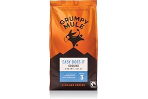 Grumpy Mule Easy Does It Swiss Water Organic (Decaf Ground Coffee) with notes of Milk Chocolate 200g