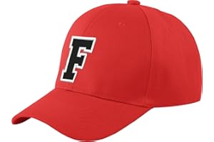 MFAZ MOREFAZ LTD Gorra de béisbol infantil, diseño con letras, unisex, color rojo multicolor f Regular