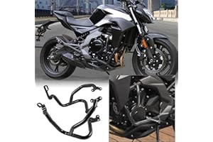 TAZGANTAX Paramotore per motocicletta Paramotore in acciaio Protezione laterale caduta compatibile con CFMOTO 400NK 650NK 400 650 NK NK400 NK650 2016 2017 2018 2019 2020 2021 2022 2023 Stunt Cage Crashbar