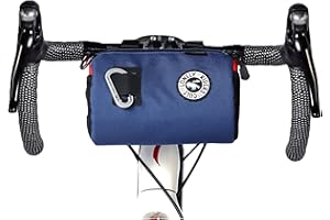 ULAC COURSIER Neo Porter torba na karmę rowerową na kierownicę, 2,7 l, z przednim oczkiem, pomieści światła i okulary przeciwsłoneczne oraz paskiem na ramię do łatwego transportu