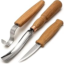 BeaverCraft S01 Set de Couteaux pour Sculpter des Cuillères en Bois Kit