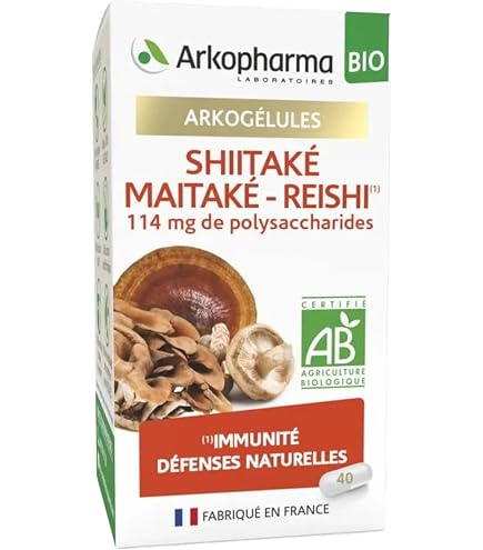 Complément Alimentaire Reishi, Maïtaké, Shiitaké - 90 Gélules, Boost Immunitaire