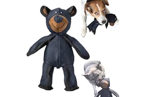 CHICMINE Indestructible Bear Dog Toy for Aggressive Chewers, Unbreakable Bear 2.0 Plush Squeaky Dog Teddy, Durable Heavy-Duty Pet Toy for Large Breeds, Dog Chew Toy (1pc)