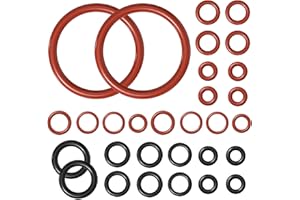 LEOEASIY 30 PCS Dichtung O-Ringe,Ancable,Dichtungsringe Set,Silikon O-Ring Dichtung,für Supportventil Dampfventil Brühgruppe Kompatibel mit P hilips S aeco S pidem G aggia Kaffeemaschinen