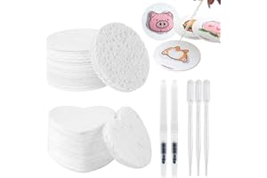 Hayaww Kit de Dibujo de Textura de Espuma 3D Pintura con Textura Espuma DIY Esponjas con Pinceles Agua Y cuentagotas Hojas de Papel Texturizado de Espuma Mágica para Proyectos de Arte Creativo (A)