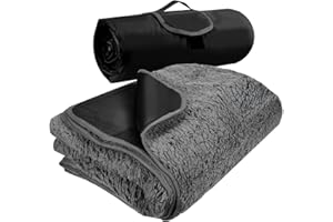 Kato Tirrinia Manta de Camping Manta Impermeable para Exteriores Manta de Viaje para Dormir en Cabina Manta de Picnic cálida a Prueba de Arena Estera de Forro Polar para Acampar